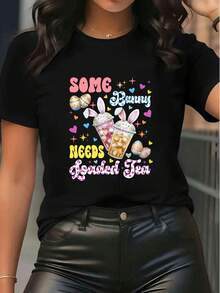 Women T-Shirts - Black - View 6