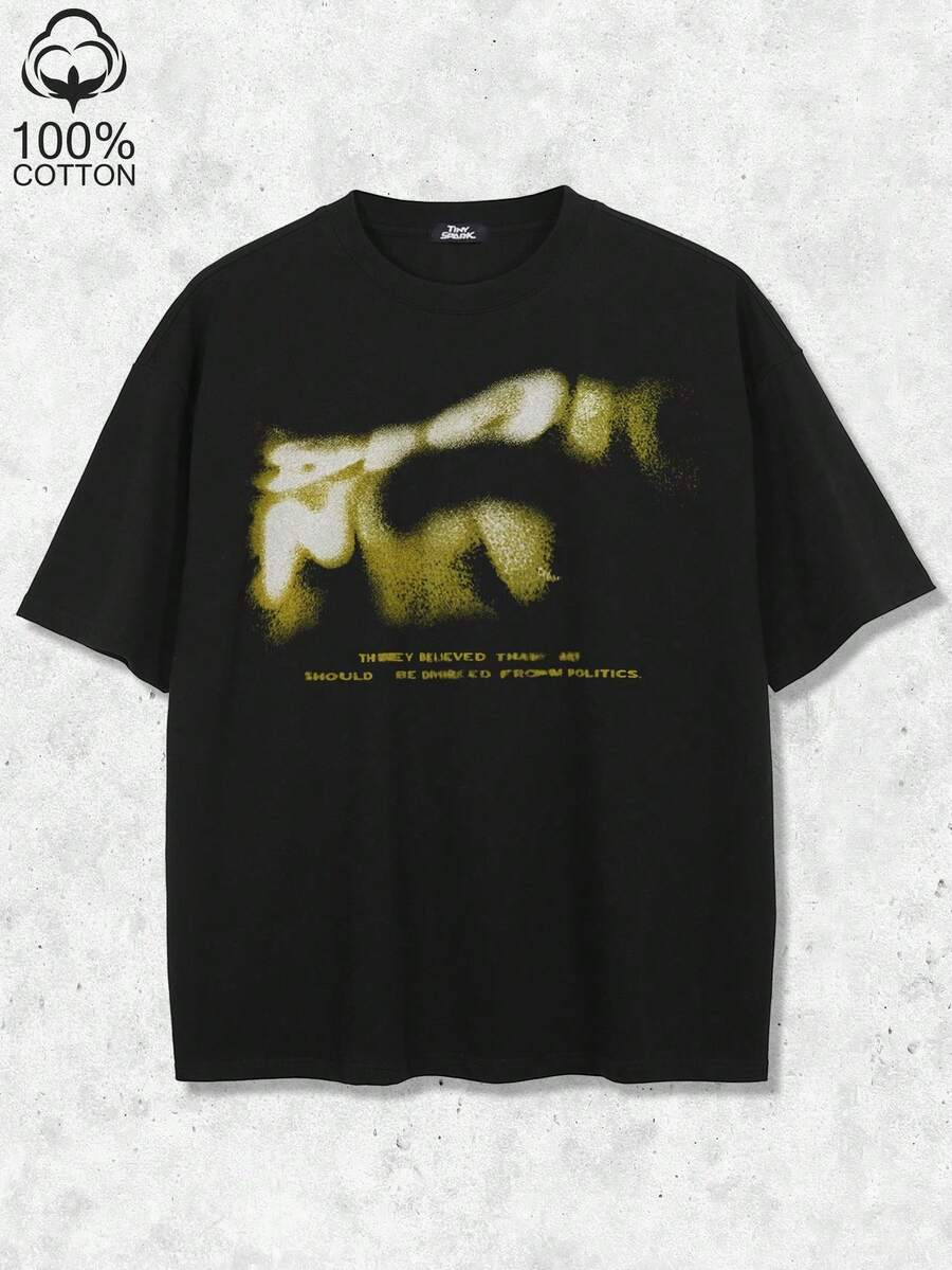 Men T-Shirts - 黑色 2 - 查看 1