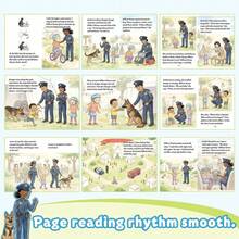 Officer Theme Reading Book, Early Learning Writing Notebook With Career Exploration Pages For Home Classroom Daily Use - 職業夢想閱讀筆記 - 查看 6
