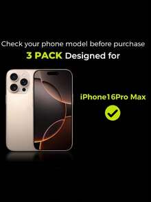 3 Stücke Für iPhone 11 12 13 14 15 16Plus 16Pro 16ProMax 17 17Plus 17e 17Pro 17ProMax Vollbild HD Gehärtetes Glas Schutzfolie Kratzfest Hüllenkompatibel - Transparent - Übersicht 2