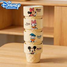 Disney 迪士尼米奇米妮黛絲鴨冰淇淋造型陶瓷杯，可愛黃色咖啡馬克杯，節日禮物，耐熱日常奶茶水杯 - 彩色 - 查看 10