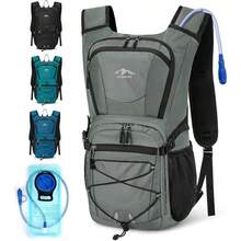 Hydration Backpack With 2L Water Bladder, 15L Lightweight Hiking Backpack For Women & Men Small Insulated Hydration Water Pack For Hiking, Running, Cycling, Biking, Black - Nhiều màu - Xem 4