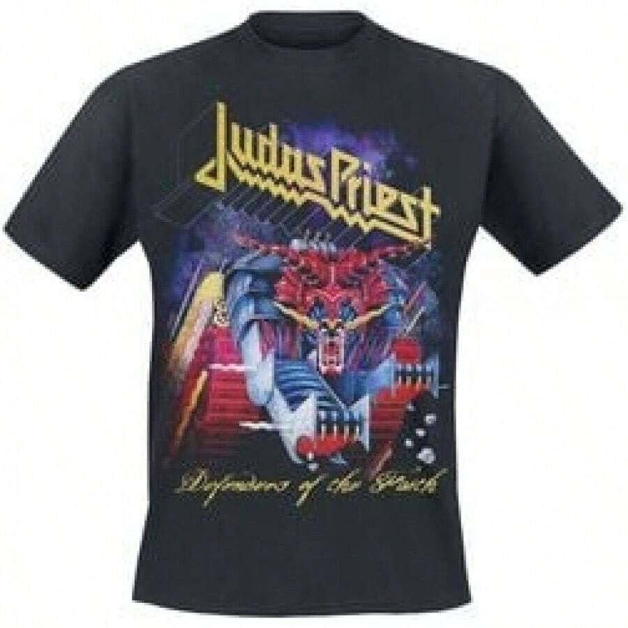Defenders Blowup, Judas Priest, T-Shirt, Herren-Sommeroutfit, Sommeroutfit für Männer, Sommerkleidung für Männer - Schwarz - Übersicht 1