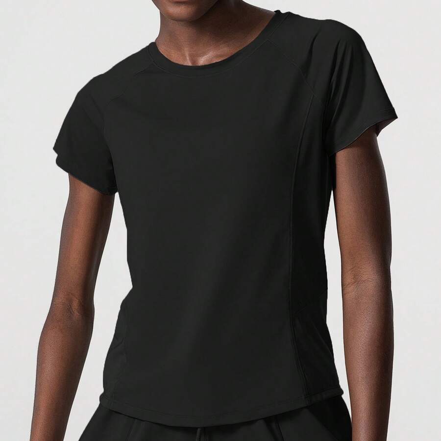 Women Sports Tees & Tanks - Black - View 1