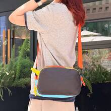 Tas Perlengkapan Mandi Multi-Layer Warna-warni, Tas Bahu Mini Wanita Kasual Warna-warni dengan Tali Bahu yang Dapat Diatur, Portabel & Kapasitas Besar, Untuk Piknik, Aktivitas Luar Ruangan, Sehari-hari, Perjalanan, Banyak Kompartemen untuk Penyimpanan yang Terorganisir dan Praktis, Unisex, Kembali ke Sekolah - MultiWarna - View 11