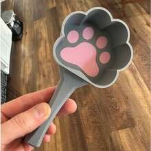 1pc Cute Cat Paw Pet Food Spoon, 3D Printed Material, High Aesthetic Value, Long Handle, Easy To Clean, Dog Food Spoon - 200ml - View 8