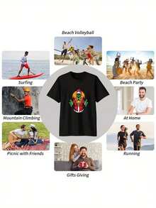 Men T-Shirts - Black - View 5