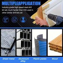 50pcs Mini Titanium Coated High-Speed Steel Drill Bit Set With, Applicable To 100 Countries Straight Spiral, Circular Shaft Twist Drill Bit, Durable Steel Material For Wood, Metal, Plastic Drilling With Multiple Sizes Family - A - View 4