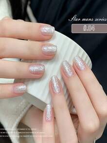 LYTTOA 10ml Champagne Gold Reflective Glitter Gel Nail Polish - Starry Sparkle Soak Off UV 1pc/4pcs - Multicolor - View 16