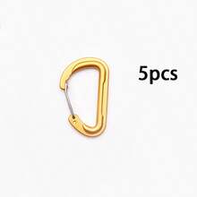 5pcs/10pcs Carabiner Paduan Aluminium Berkualitas Tinggi Baru, Klip Pegas Cor 6D, Klip Ransel, Klip Botol Air, Klip Gantungan Kunci, Cincin D Lepas Cepat 3D - MultiWarna - View 14