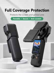 Osmo Pocket 3 全包覆翻蓋保護殼，半透明可視充電，鏡頭與螢幕防摔防刮，內建濾鏡收納，便攜式保護套附掛繩孔 - 查看 1