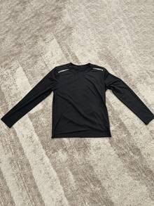Women's Mesh Breathable Long Sleeve Spring/Summer Slim Fit Elastic Outdoor Sun Protection Sports Running Set, Versatile And Comfortable Black - Black - View 9