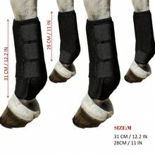 2/4件組透氣馬用護腿套，馬腿護具/馬腿保護套/前腿護套/後腿護套套組，為活躍馬匹提供最大舒適度與耐用性，適合馬術愛好者的禮物 - 多色 - 查看 8