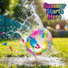 Summer Tropical Colored Water Bomb Balloons, Quick-Fill Self-Sealing Thick Latex Water Balls For Pool Beach Birthday Party Games - Bóng nước dùng một lần - Xem 6