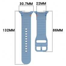 K-TOUCH Silicone Watch Band For Samsung Galaxy Watch 8, Classic Stitching Design Soft Replacement Strap, Breathable Sweat-Resistant Adjustable Wristband With Secure Buckle For Daily & Sports Use - Red - View 3
