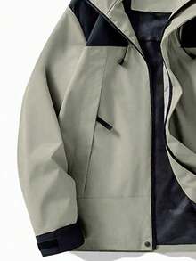 Chaqueta para mujer 3 en 1 para exteriores, adecuada para senderismo y deportes de primavera - Gris Claro - Ver 3