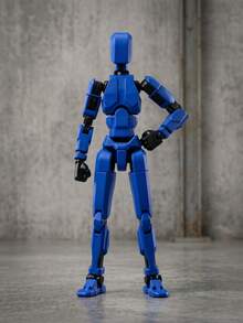 3D Printed Poseable Robot Action Figure, Christmas Stocking Stuffer & Easter Basket Gift For Teens Adults, Multi Jointed Fidget Desk Toy, Articulated Mecha Collectible Model - Multicolor - View 9