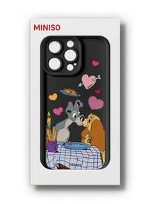 Disney Animal Series Phone Case, for iPhone17promax,17pro, 16plus, 16, 15, 14plus, 13pro, 12pm, 11promax, xsmax, xr, Couple's Edition, Cartoon Cute Fashion Minimalist Couple's Edition - 黑色 - 查看 6