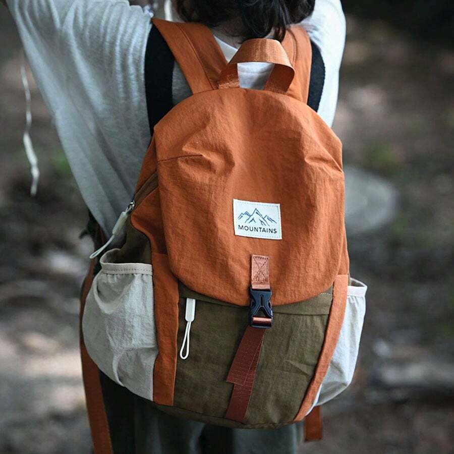 Lightweight, Wrinkle-Resistant, Large Capacity Backpack, Suitable For Hiking, Camping And Outdoor Activities. Adjustable Pockets, Travel Essential. - Multicolor - View 1