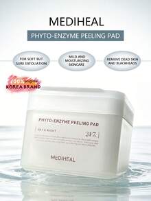 Mediheal 90片植物酵素去角質棉片，純素且無動物實驗，雙面紗布，韓國保養，精選，200ml/6.76 - Phyto-enzyme Peeling Pad - 查看 2