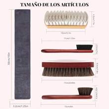Cleaning Kit of 5 for Tennis and Suede Shoes, Includes a Microfiber Cloth, Removes Marks, Stains and Scratches, is Suitable for Various Materials Such as Suede, Nubuck, Rubber and Canvas - como en la imagen - Ver 7