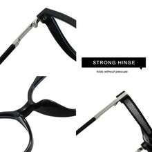 2/1pcs Photochromic Double-Sided Rhinestone Inlaid Lightweight Grey Brown Cat Eye Pattern Fashion Flat Lens Reading Glasses, Versatile Style - Multicolor - View 2