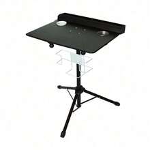 Stable Tatto Workbench Stand Mobile Tattoo Workstation With Colorant Storage Box Black - Black - View 4