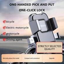 1pc Shockproof Anti-Drop Electric Scooter Phone Holder, Universal Bicycle Motorcycle Navigation Mount For Riding - A - View 3