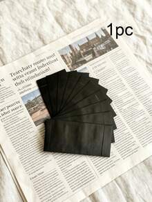 1/10pcs Black Kraft Self-Adhesive Envelopes, Cash Envelopes - Wet Glue Off - Paper Envelopes - Office, Business, Friends And Lovers Communication - Coin Envelopes, For Coins, Checks, Budget, Small Items Storage Bag - Multicolor - View 7