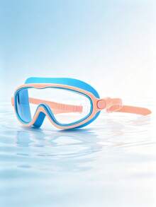 1pc Large Frame Swimming Goggles, Anti-Fog Anti-Water Silicone Earplug, Suitable For Swimming Training And Leisure, Holiday Gift For Men And Women - Multicolor - View 7