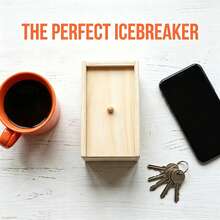 "Epic Wooden Spider Gag Box - Jump Scare Prank For Parties, Family, Office & Dorms!" - Default - View 4