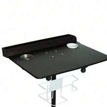 Stable Tatto Workbench Stand Mobile Tattoo Workstation With Colorant Storage Box Black - Black - View 6