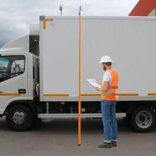 Load Height Measuring Stick, Retractable Height Measuring Stick, Measuring Stick With Carrying Bag For Trucks, Measuring Rod Retractable Range: 1.13-6.1m/ 3.71-20 Ft - 1 - View 3