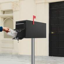 Post Mount Mailbox Heavy Duty Lockable Mail Box Metal Parcel Drop Box For House - Parcel Drop Box - View 5