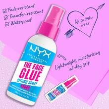 NYX The Face Glue Setting Spray FGSS01 2.03oz/60ml – Long-Lasting Makeup Finisher, Transfer Resistant Formula For All Day Wear, Smudge Proof Finish, Professional Results For All Skin Types - FGSS01 - View 3