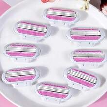 Set Pisau Cukur Pria & Wanita 3 Lapis - Gagang Ergonomis Anti Selip, Dapat Digunakan Basah/Kering, Mencukur Halus & Lembut untuk Wajah & Tubuh - MultiWarna - View 5