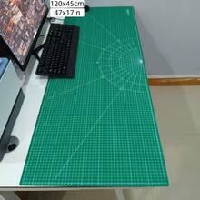 1 tấm thảm cắt 120cm, thảm cắt thủ công/vẽ, thảm cắt tự phục hồi, tấm lót cắt, thảm cắt may, thảm thủ công, tấm lót bàn phím & chuột, tấm lót bàn lớn, tấm lót chuột lớn, tấm lót bàn máy tính - 47in/120cm Màu xanh đậm - Xem 11