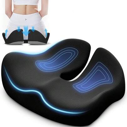 Đệm ngồi bằng mút hoạt tính - Thích hợp cho ghế văn phòng, ghế xe hơi, máy bay, khán đài và các tình huống ngồi lâu khác dành cho nhân viên văn phòng và tài xế.