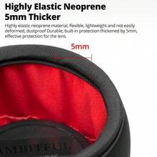 Ambitful Camera Lens Storage Bag, Soft Protective Lens Pouch With Zipper, Shock-Proof Lens Storage Cover, Suitable For DSLR Camera Lenses - View 7