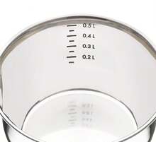 Sartén para mantequilla de acero inoxidable de 500 ml – sartén clásica para mantequilla – ideal para freír huevos y preparar salsas – utensilio de cocina robusto para uso diario, sartén pequeña de alta calidad con mango largo - Ver 4