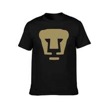 Camiseta PUMAS UNAM para trabajo al aire libre - Estilo vintage urbano, unisex, de algodón, manga corta, cuello redondo, blusas para mujer. blusas.blusas casuales para dama. - Negro - Ver 3