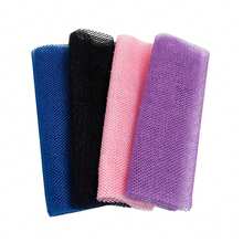 1pc African Exfoliating Bath Net, Nylon Material, Suitable For Daily Skin Smoothing And Exfoliation, Bath Accessories, Exfoliating Scrub - Multicolor - View 7