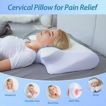 Memory Foam Butterfly Pillow, Ergonomic Neck Support And Relaxation Function, Suitable For Back/Side Sleepers, Helps Improve Sleep Quality, Great Gift For Family, Suitable For All Seasons - Horn Pillow - View 4