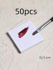 Nail Polish Mixing Pads Disposable Waterproof 100pcs/50pcs/10pcs - Nail Art Supplies And Tools, Backed Nail Essence, Nail Accessories - For Nail Polish Mixing, Nail Polish Mixing Pads Are Practical Nail Art Tools, Freely Mix Nail Colors, Create Exquisite Fingertips, Suitable For Daily School Wear, Dating, Shopping, And Various Holiday Styling. - Multicolor - View 10