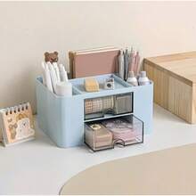 Caja de almacenamiento y presentación de escritorio - Blanco - Ver 5