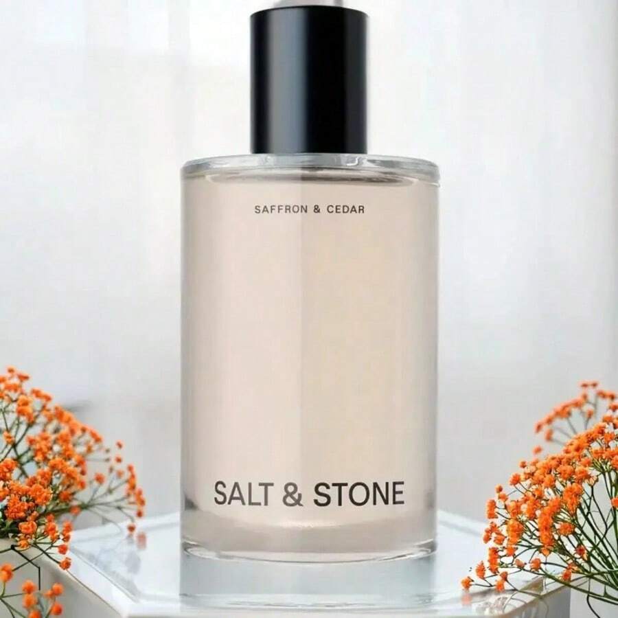 Salt & Stone Body Mist | Saffron & Cear | Skincare Infused Hair & Body Spray For Women And Men | Vegan, Cruelty Free, 3.4 Fl Oz - 清新香調 - 查看 1