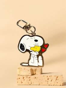 Móc khóa DIY hình chó Snoopy phong cách boutique, làm thủ công bằng hợp kim kim loại, móc treo chìa khóa dễ thương, quà tặng cho bạn bè - Nhiều màu - Xem 3