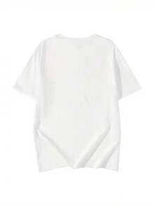Cute Y2K Style Summer Top. 1pac. Cute Y2K Style Summer Top. Women's 100% Cotton 2000s Style T-Shirt - Cute Cat And Music Note Print, Casual Short-Sleeved Round Neck Top For Spring, Summer, And Fall. Lightweight, Breathable Fabric, Machine Washable. Casual Wear With Cheery Print, Relaxed Fit, Unisex Style, For Couples. Perfect For Casual Wear. - 白色 - 查看 2