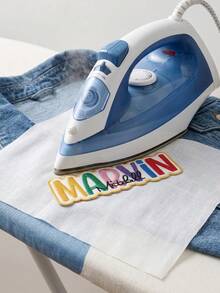 Custom Colorful Letter Name Patch, Personalized Rainbow Text Patch Sticker For Jackets Hoodies Backpacks Tote Bags, Customized Embroidered Name Clothing Badge, Customizable Fashion Label Decor, Aesthetic Street Style Accessory - Style H - View 4