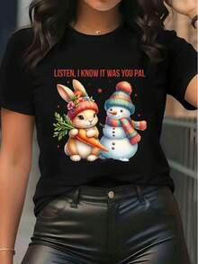 Women T-Shirts - Black - View 6